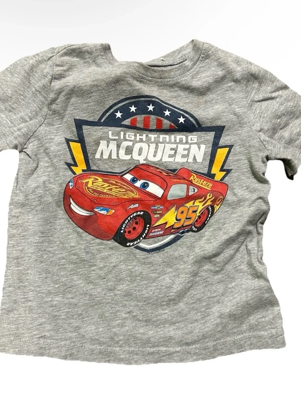 Toddler Disney Pixar Lightening McQueen Cars Tow Mater T Shirts Size 2T
